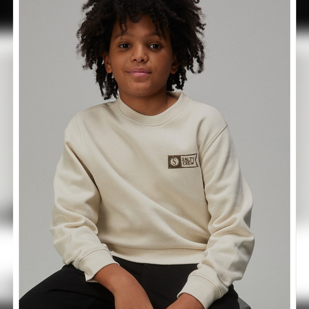 SALTY CREW Sketchy Alpha Boys Crewneck Sweatshirt - Picture 5 of 7